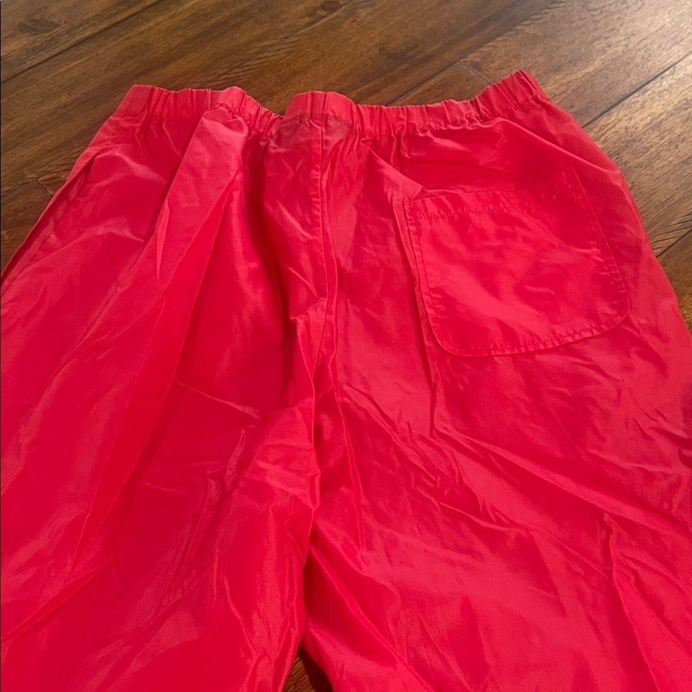 Vintage Ralph Lauren Swishy red track jogger windbreaker nylon pants small 90s - Picture 6 of 16